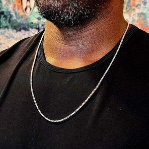 David Yurman Box Chain Necklace 26in/1.7mm